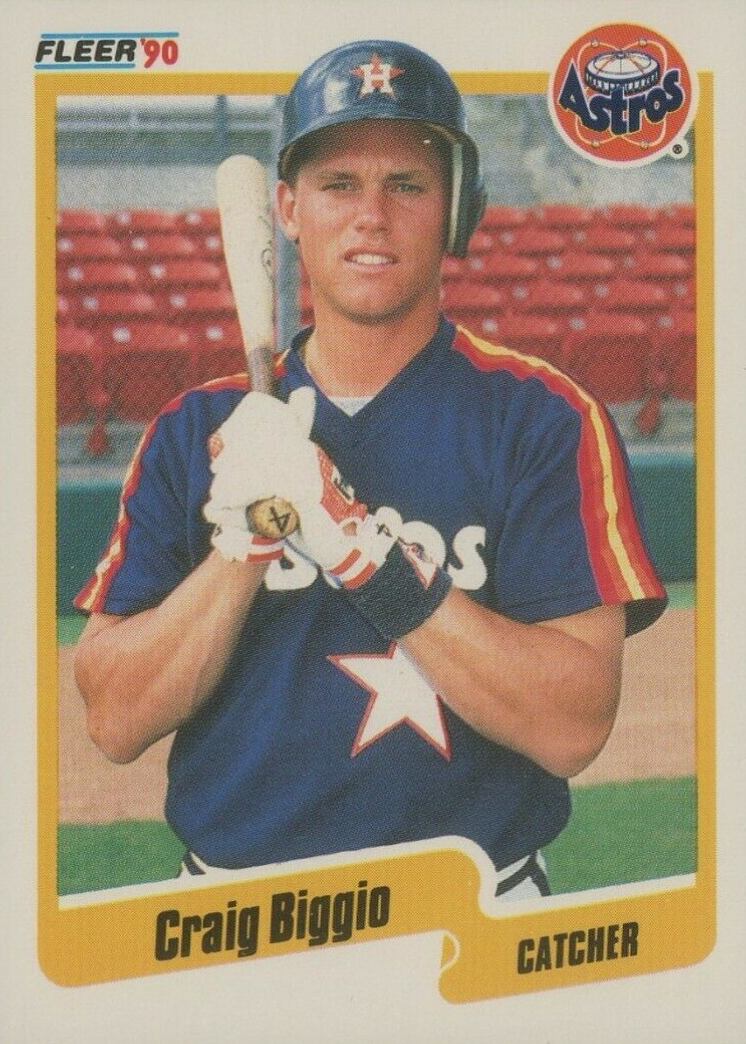 1990 Fleer Craig Biggio #224 Baseball Card