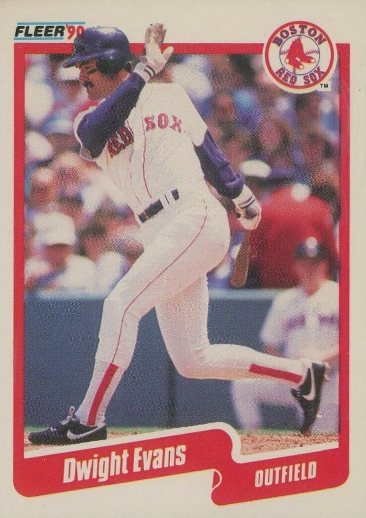 1990 Fleer Dwight Evans #274 Baseball Card