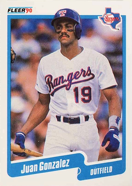 1990 Fleer Juan Gonzalez #297 Baseball Card