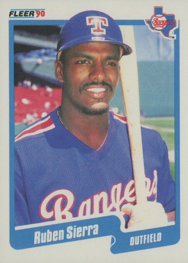 1990 Fleer Ruben Sierra #314 Baseball Card