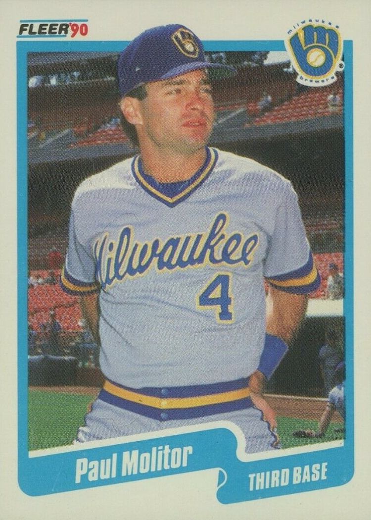 1990 Fleer Paul Molitor #330 Baseball Card