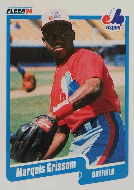 1990 Fleer Marquis Grissom #347 Baseball Card