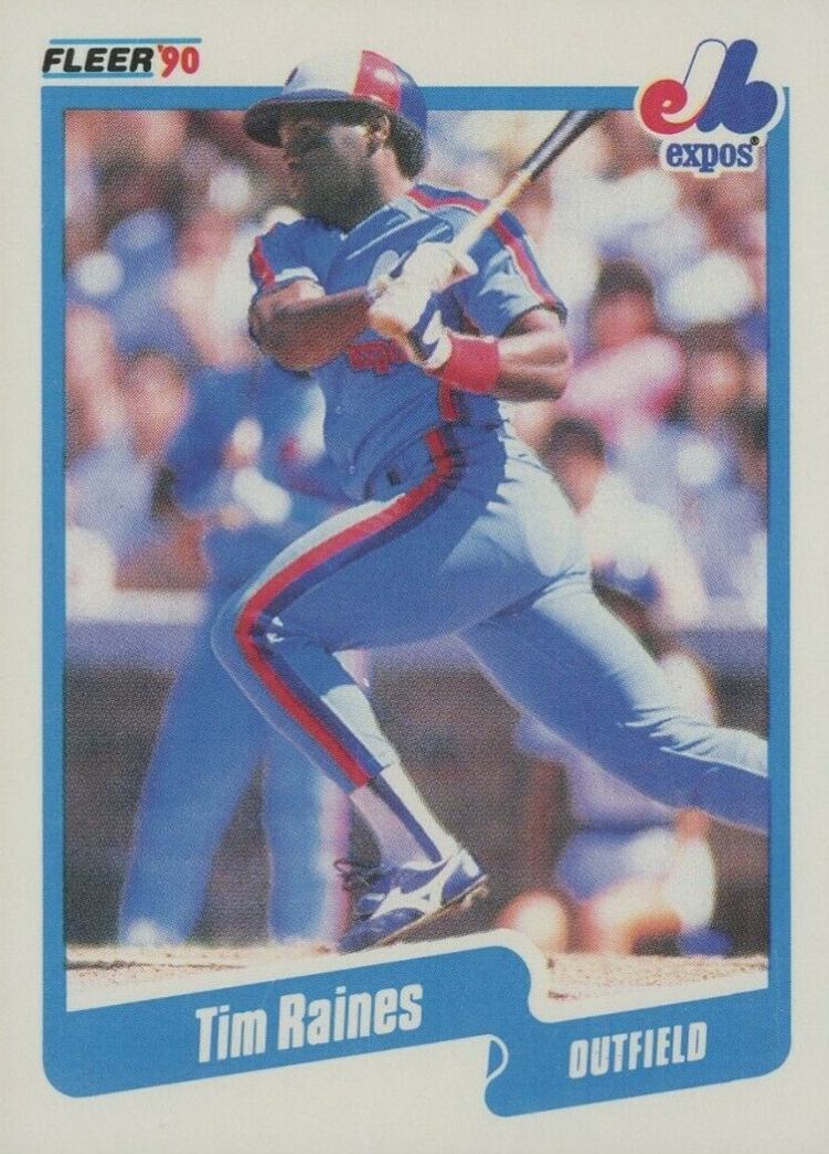 1990 Fleer Tim Raines #359 Baseball Card