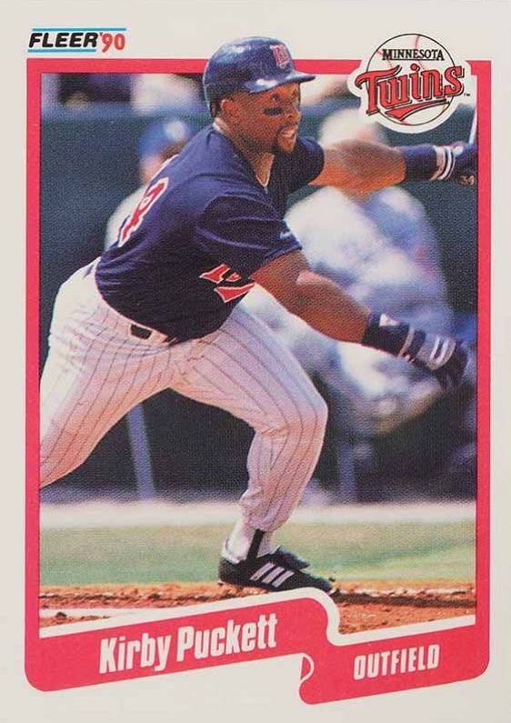 1990 Fleer Kirby Puckett #383 Baseball Card