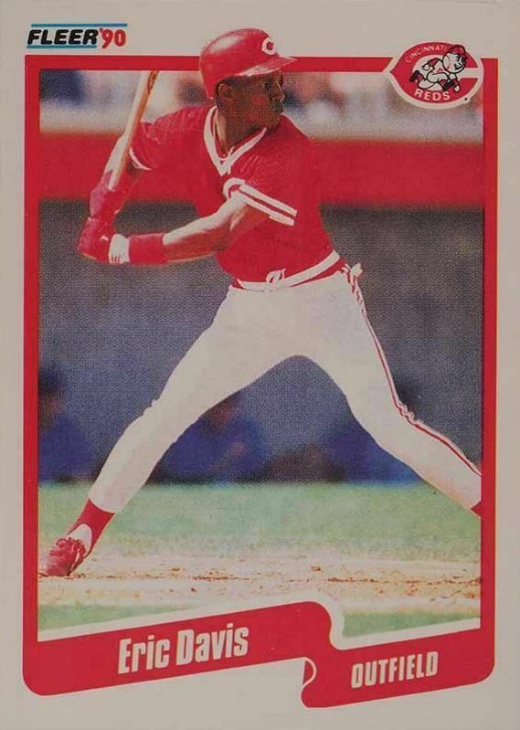 1990 Fleer Eric Davis #417 Baseball Card