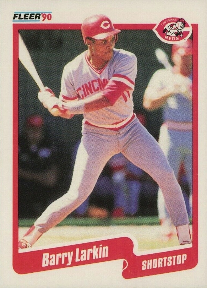 1990 Fleer Barry Larkin #423 Baseball Card