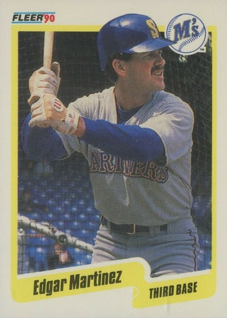 1990 Fleer Edgar Martinez #520 Baseball Card