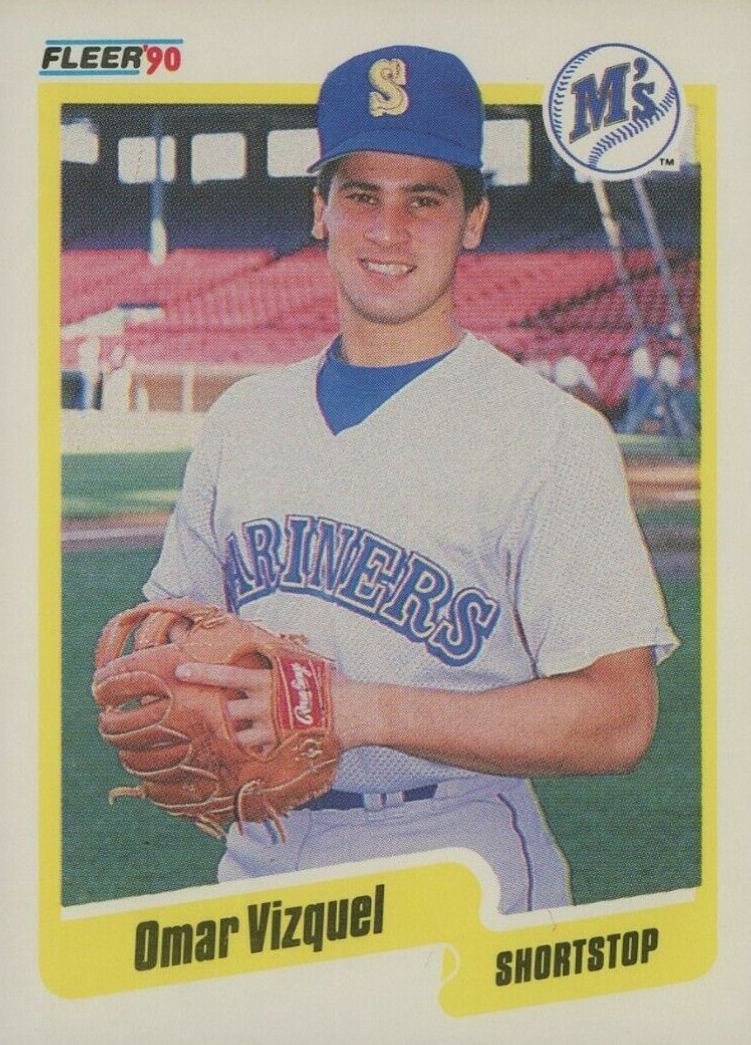 1990 Fleer Omar Vizquel #528 Baseball Card