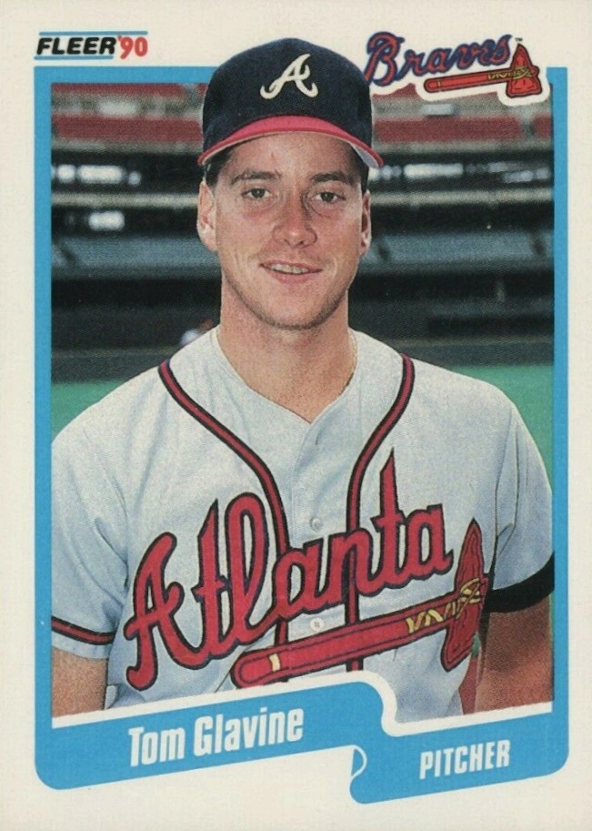 1990 Fleer Tom Glavine #583 Baseball Card