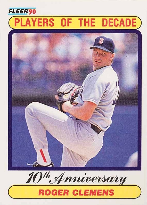 1990 Fleer Roger Clemens #627 Baseball Card