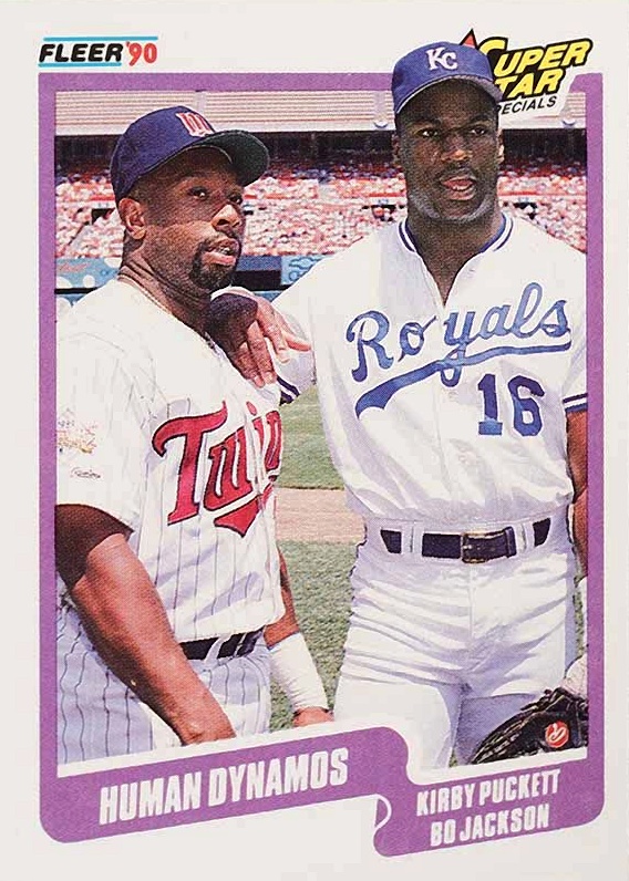 1990 Fleer B.Jackson/K.Puckett #635 Baseball Card