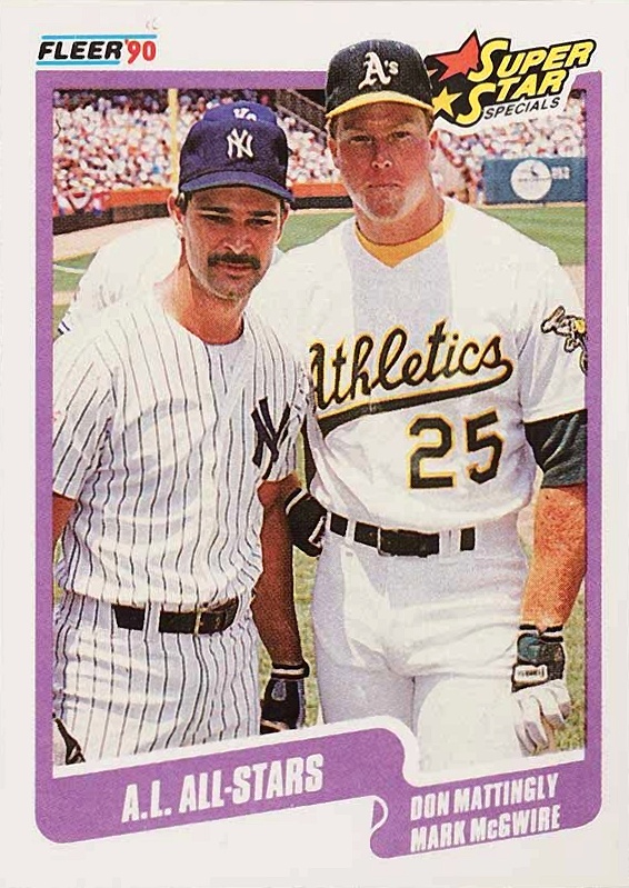 1990 Fleer McGwire/Mattingly #638 Baseball Card