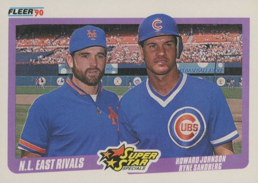 1990 Fleer Sandberg/Johnson #639 Baseball Card