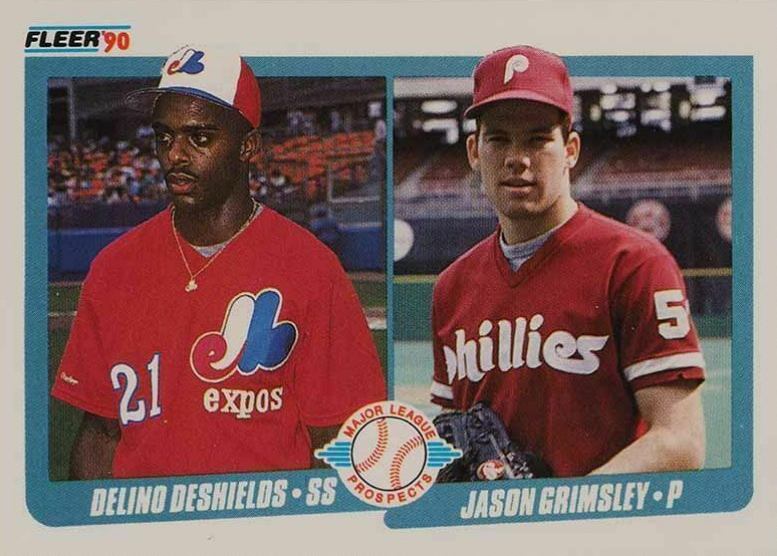 1990 Fleer Deshields/Grimsley #653 Baseball Card