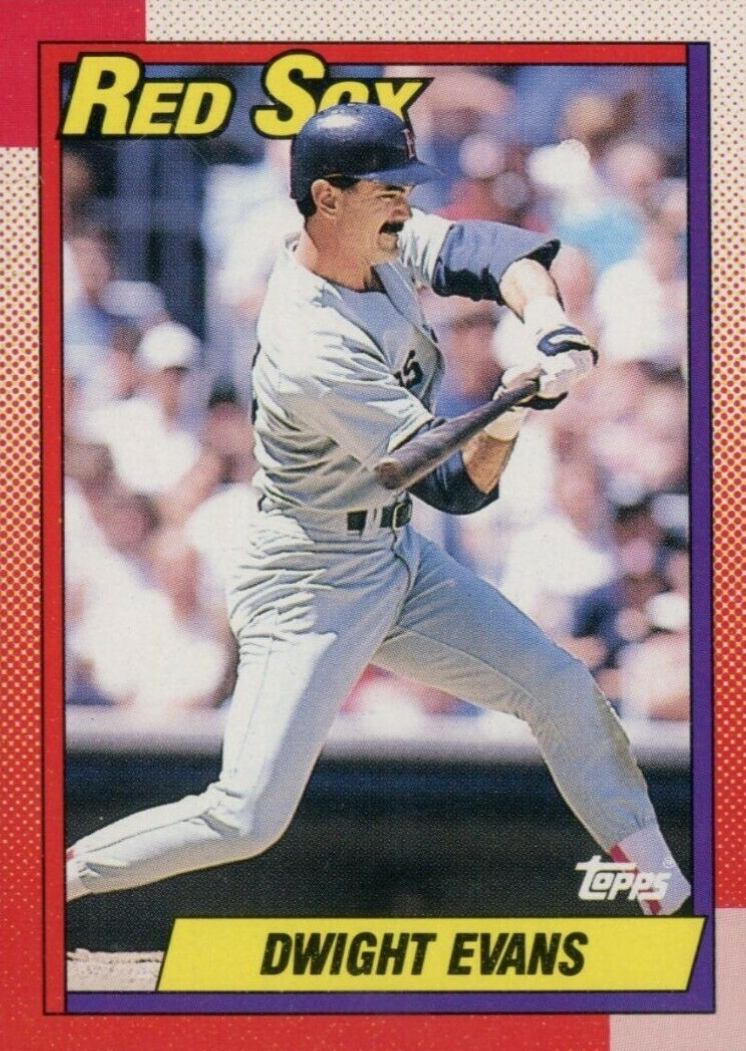 1990 O-Pee-Chee Dwight Evans #375 Baseball Card