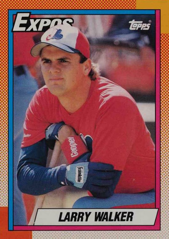 1990 O-Pee-Chee Larry Walker #757 Baseball Card