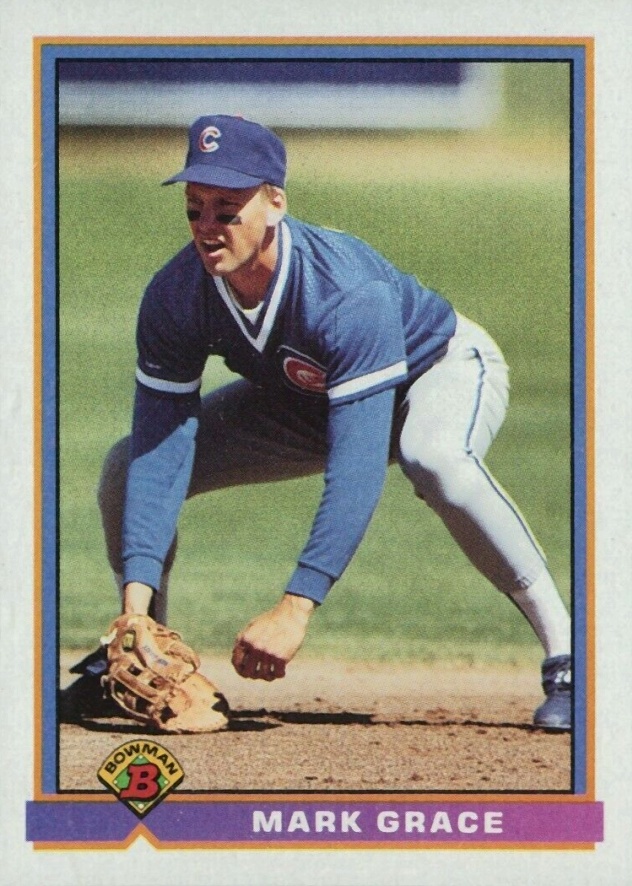 1991 Bowman Mark Grace #433 Baseball Card