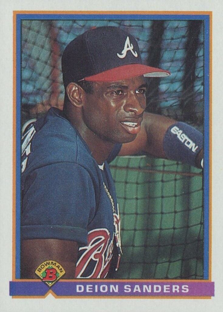 1991 Bowman Deion Sanders #588 Baseball Card