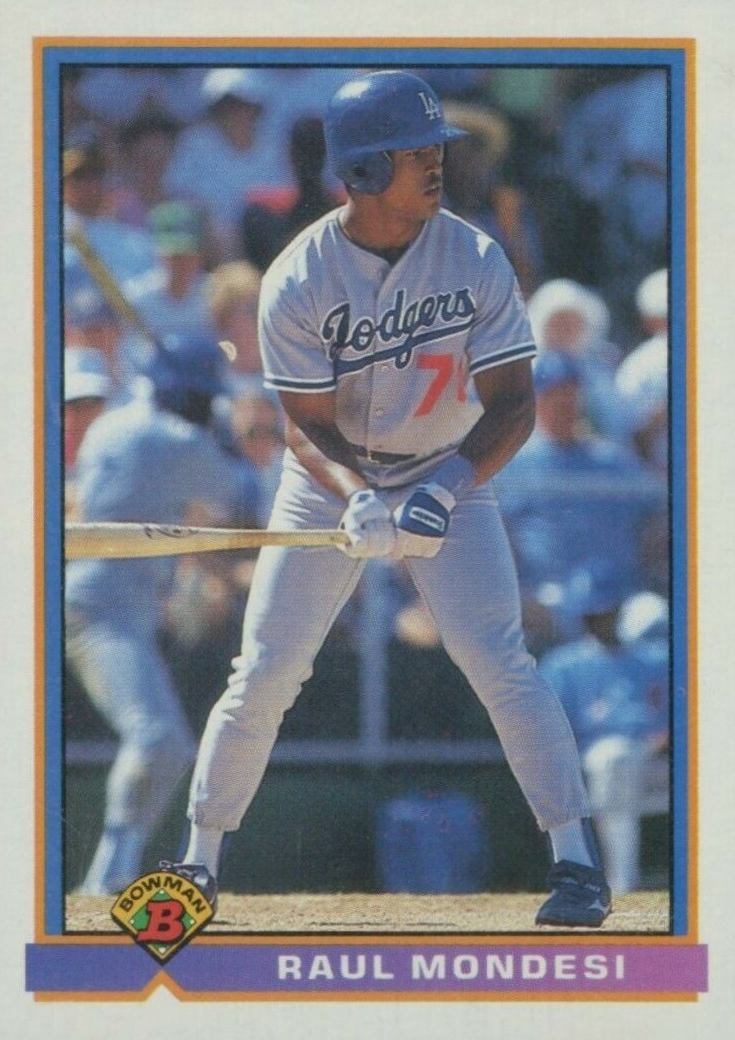 1991 Bowman Raul Mondesi #593 Baseball Card