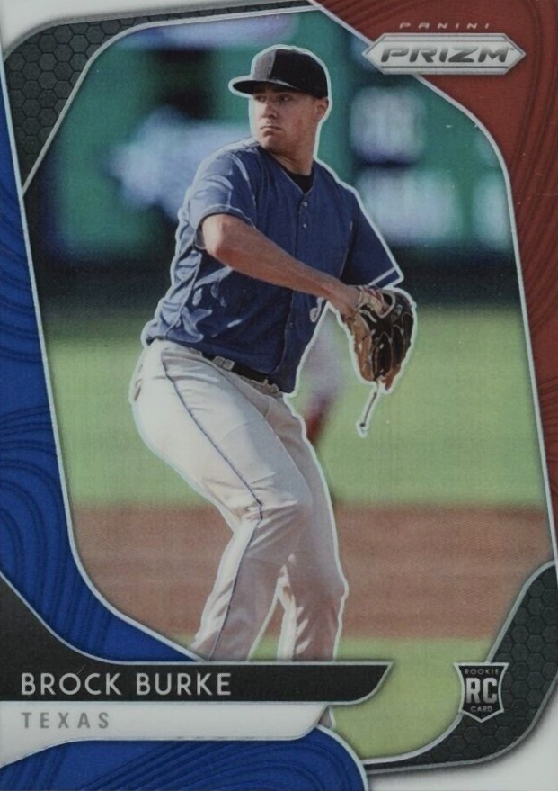 2020 Panini Prizm Brock Burke #195 Baseball Card