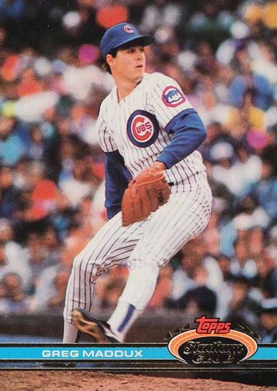 1991 Stadium Club Greg Maddux #126 Baseball Card