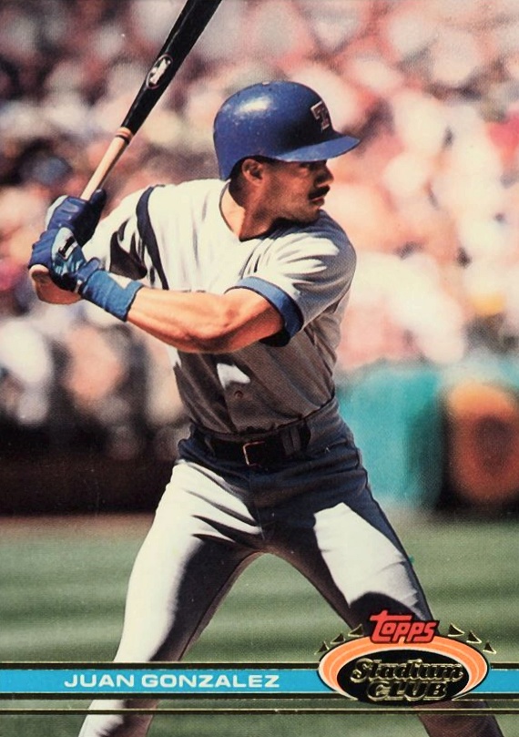 1991 Stadium Club Juan Gonzalez #237 Baseball Card