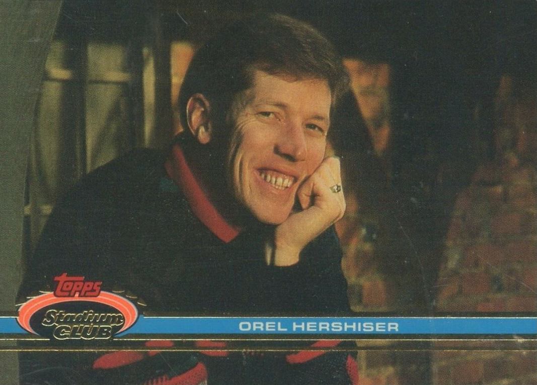 1991 Stadium Club Orel Hershiser #244 Baseball Card