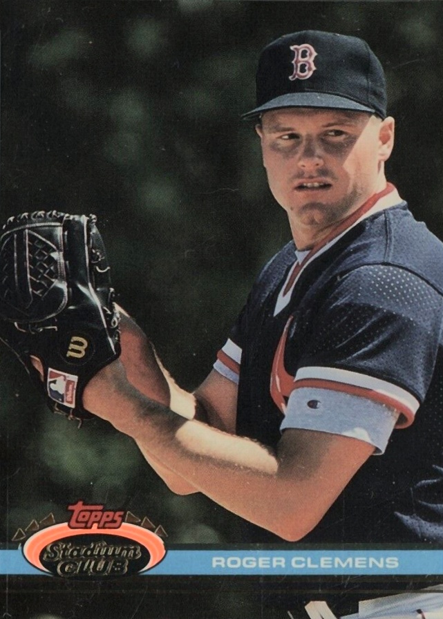 1991 Stadium Club Roger Clemens #309 Baseball Card