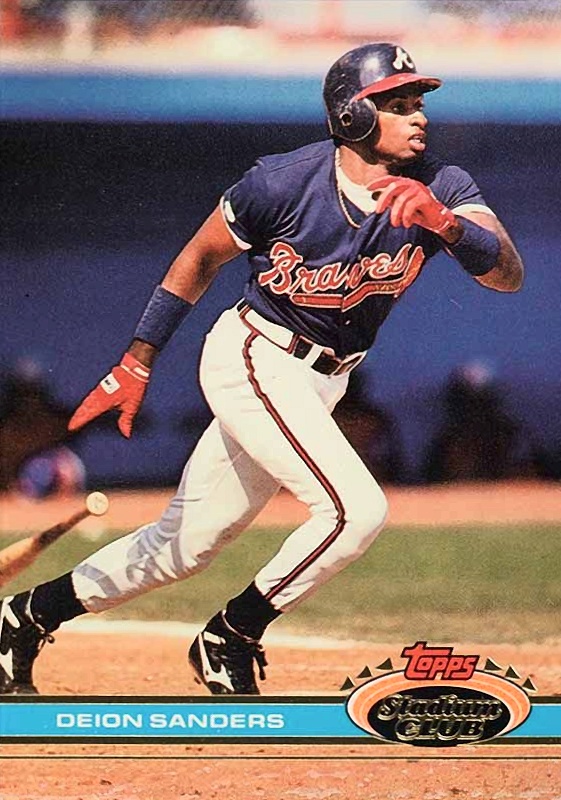 1991 Stadium Club Deion Sanders #442 Baseball Card