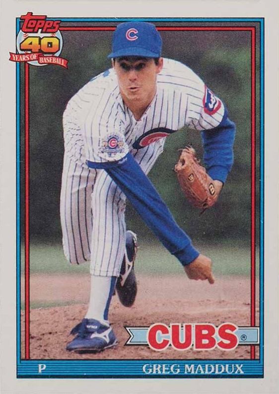 1991 Topps Greg Maddux #35 Baseball Card