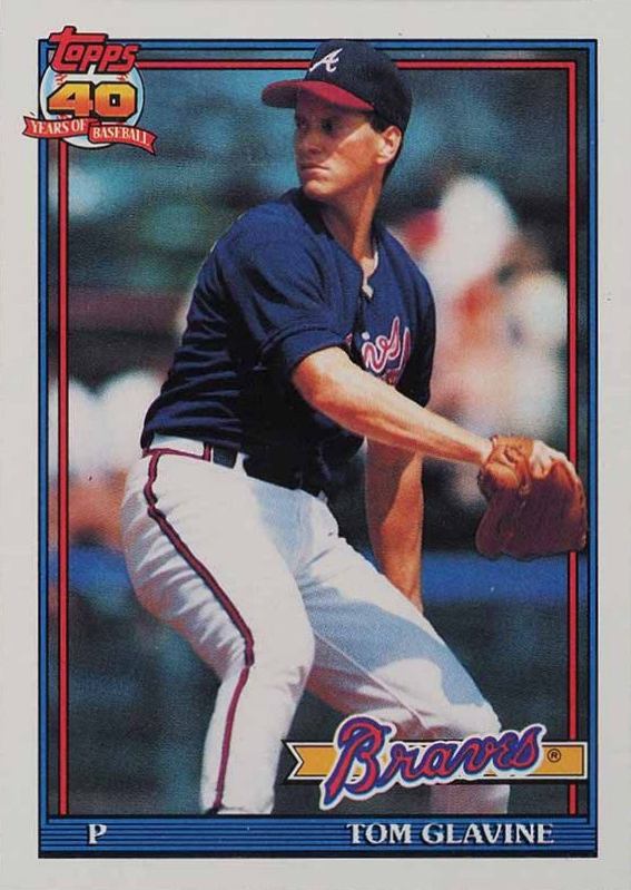 1991 Topps Tom Glavine #82 Baseball Card