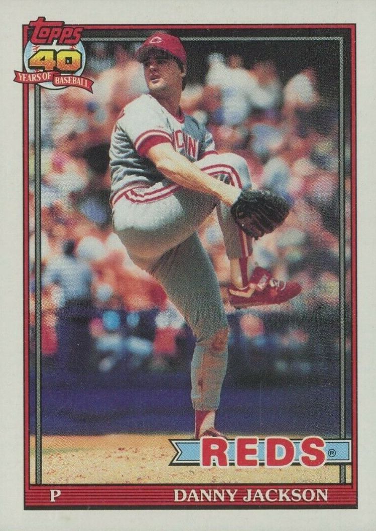 1991 Topps Danny Jackson #92 Baseball Card