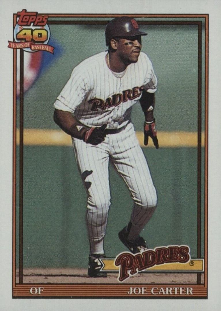 1991 Topps Joe Carter #120 Baseball Card