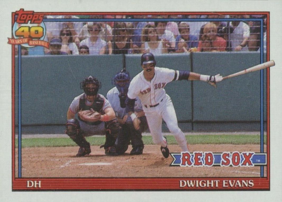1991 Topps Dwight Evans #155 Baseball Card