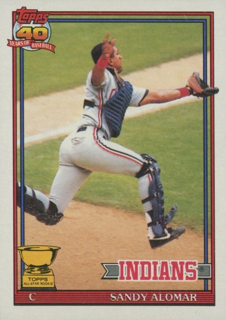 1991 Topps Sandy Alomar #165 Baseball Card