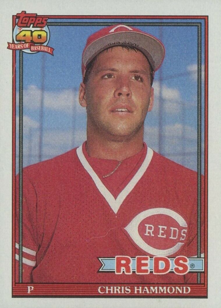 1991 Topps Chris Hammond #258 Baseball Card