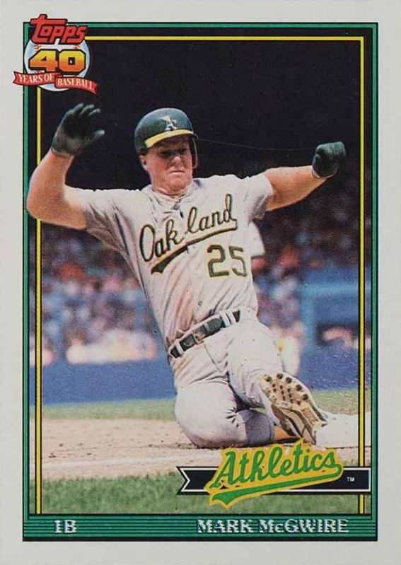 1991 Topps Mark McGwire #270 Baseball Card