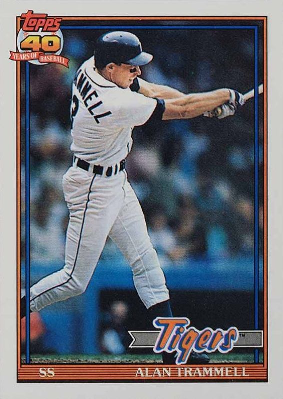 1991 Topps Alan Trammell #275 Baseball Card