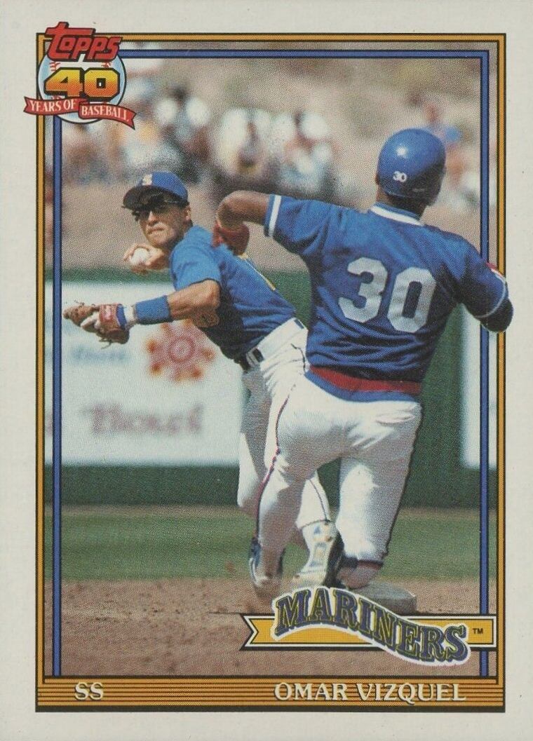 1991 Topps Omar Vizquel #298 Baseball Card