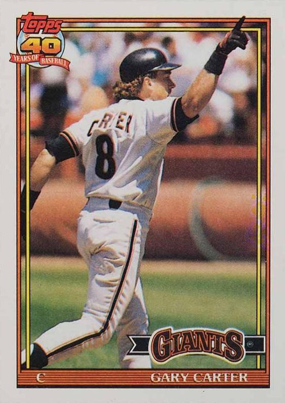 1991 Topps Gary Carter #310 Baseball Card