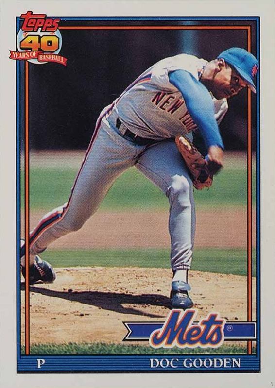 1991 Topps Dwight Gooden #330 Baseball Card