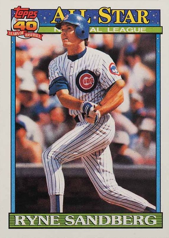 1991 Topps Ryne Sandberg #398 Baseball Card