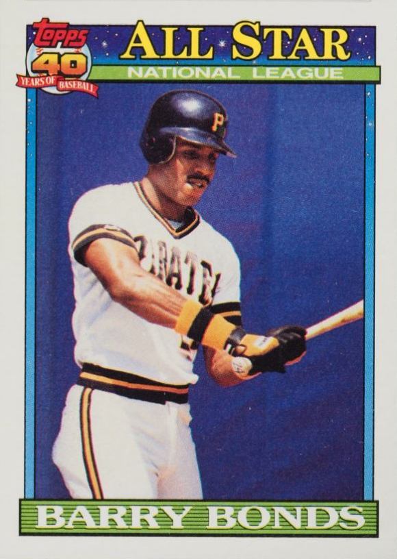 1991 Topps Barry Bonds #401 Baseball Card