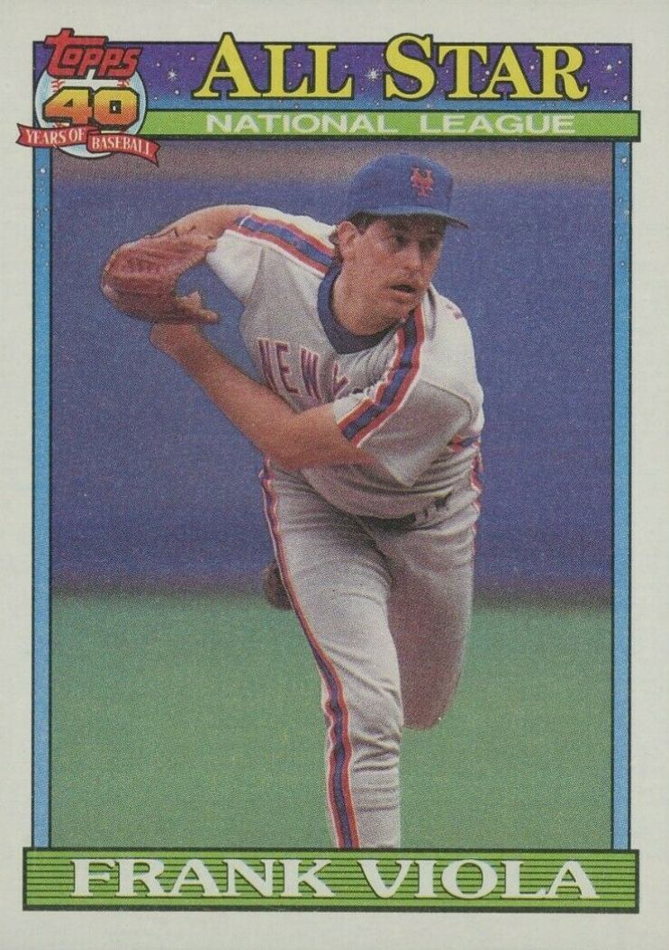 1991 Topps Frank Viola #406 Baseball Card