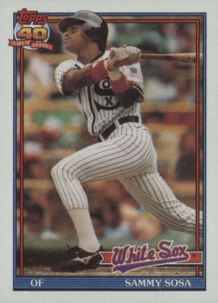 1991 Topps Sammy Sosa #414 Baseball Card