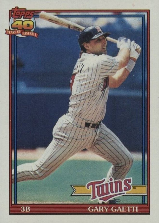 1991 Topps Gary Gaetti #430 Baseball Card