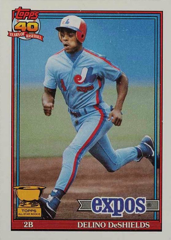 1991 Topps Delino DeShields #432 Baseball Card