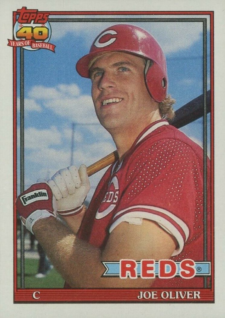 1991 Topps Joe Oliver #517 Baseball Card