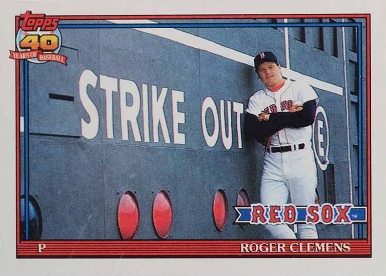 1991 Topps Roger Clemens #530 Baseball Card