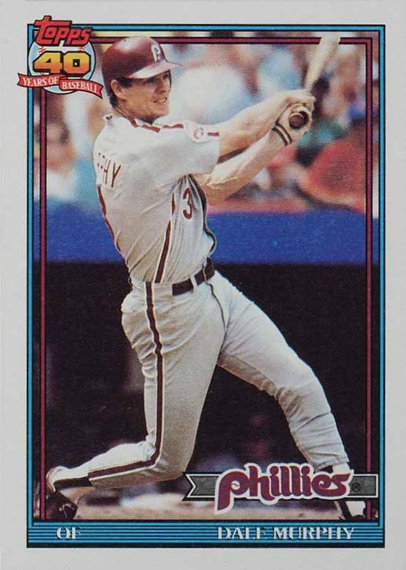 1991 Topps Dale Murphy #545 Baseball Card
